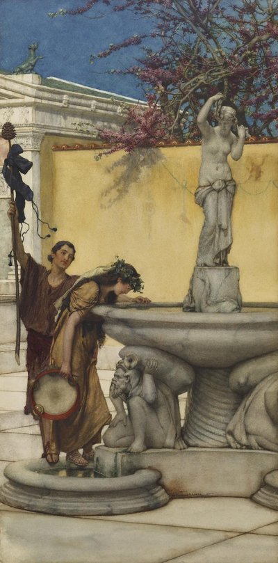 Zwischen Venus und Bacchus, 1882 von Lawrence Alma Tadema